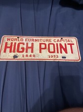 1973 High Point, North Carolina License Plate #1840 picture