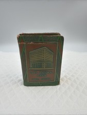 1923 Art Deco Gary National Book Bank Souvenir Safe Gary Indiana Ship & Plane picture