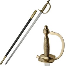 United States Army 1840 NCO Sword with Leather Scabbard picture