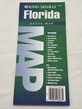 Rand McNally State Map Florida Map Paper Map 1994 Travel Map picture