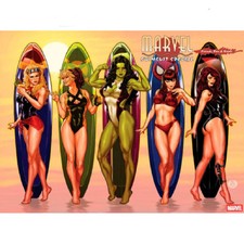 Marvel Swimsuit Special Friends Foes And Rivals: #1 [Mark Brooks CVR G] 2025 picture