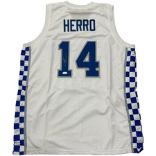Tyler Herro Autographed Kentucky Wildcats (White #14) Custom Jersey - JSA picture