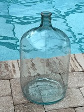 Vintage Owens-Illinois 5 Gallon aqua blue Glass Carboy Water Jug picture