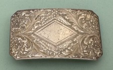 Vintage Antique 1940’s Era John McCabe Silversmiths Sterling Silver Belt Buckle picture