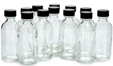 Vivaplex, 12, Clear, 2 oz Glass Bottles, with Lids 12 Count (Pack of 1), Clear picture
