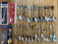 28pc Lot of VTG Souvenir Collector Spoons EUC States, Queen Mary, Cruise Ship+++ picture