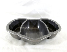 Pewter Divided 3 Compartment Tray picture