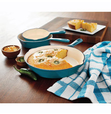 3-Piece Enameled Cast Iron Skillet Set - FreeShipping picture
