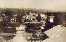 Camas WA Washington Downtown View RPPC Photo Postcard COPY picture