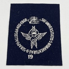 Vintage Saint St Bonaventure Sweater Pocket Patch 3.75” X 3.75” picture