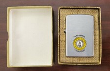 Vintage Idealine Flip Top Cigarette Lighter W Preferred Fire Insurance MIB picture