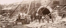 1900 Chicago St. Paul & Western Railroad Trackmen Track Gang Construction Rail picture