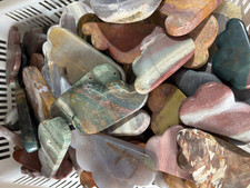 10Pcs Natural Ocean Jasper quartz crystal carve cloud healing Madagascar picture
