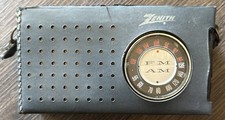 ZENITH ROYAL 810 Vintage AM/FM Transistor Radio Tested Working Case NO CORD READ picture