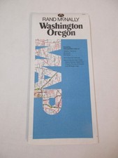 Rand McNally Washington Oregon State Highway Travel Road Map~HrcRM picture