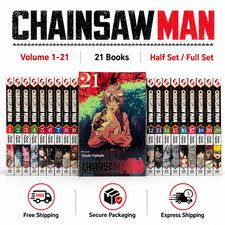 CHAINSAW MAN ENGLISH MANGA (HALF AND FULL SET: VOL. 1-21) -Free Express Shipping picture