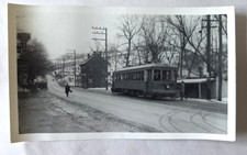 C. 1939 York Railway Entering York PA Interurban Trolley Photo 5.5 X 3.5 picture