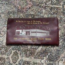 Vintage 1960s The Guaranty Bond State Bank Bag A Rifkin Talon MCM Tomball Texas picture