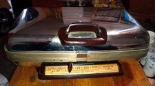 Vintage General Electric GE 14G42 Waffle Maker/Sandwich Grill Chrome. Tested. picture