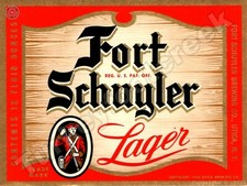 Fort Schuyler Lager Beer Label 9