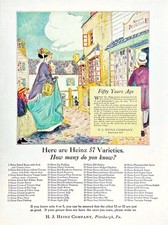James Preston Low Heinz 57 Varieties Street Scene Vintage 1924 Magazine Print Ad picture