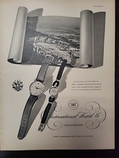 International Watch Co. Swiss Watches 1944 Print Ad Du World War 2 Luxury German picture