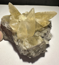 143 gm Golden Dogtooth Calcite Dog Tooth Crystals Sweetwater Mine Missouri picture