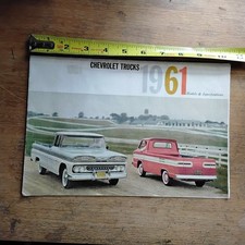 Original 1961 Chevy Truck Sales Brochure picture