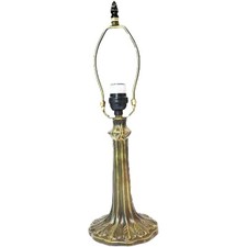 Handel Lamp Base, Dark Bronze Finish/Gold Highlts, Nicely Weighted, 17.5