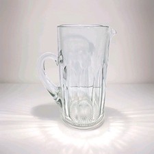 Early Heisey Glass Plain Panel Recess Water pitcher Maker Mark ‘1920s 52oz. picture