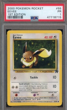 2000 Pokemon Rocket 1st Edition #55 Eevee PSA 1 picture