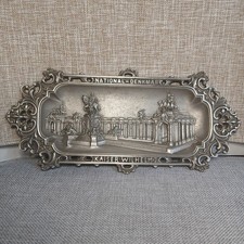 Imperial Germany Antique 1897 Kaiser Wilhelm Centenary Memorial Cast Iron Tray picture