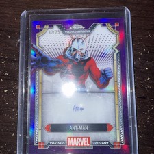 2024 Topps Chrome Marvel Ant-Man #MI-7 Character Auto Purple Refractor /75 picture