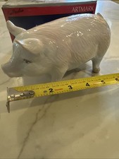 fine porcelain by ARTMARK PIG FIGURINE (MISSING PLUG) picture