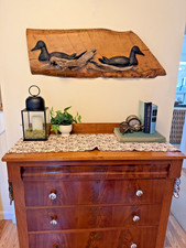 2 Adirondack ducks  wood folk Art  hunting Lake cottage coastal Decor primitive picture