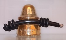 Hemingray 19 Carnival Glass Insulator With Aluminum Wire Attached  picture