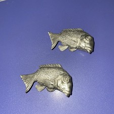 VTG Royal Selangor Pewter Chop Stick Rests in the Form of Fish Set of 2  picture