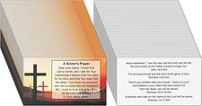 A Sinner'S Prayer Pocket Scripture Cards,Mini Gospel Tract Card Plan of Salvatio picture