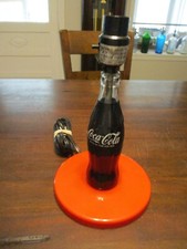 1999 ORIGINAL COCA COLA SODA POP BOTTLE BUTTON BASE TABLE LAMP WORKING CONDITION picture
