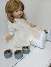 Madame Hendren 1920's Restored Dolly Rekord Compo PHONOGRAPH doll. Working picture