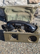 Vintage Vietnam War US Army Military Field Telephone TA-312/PT W/ Case picture