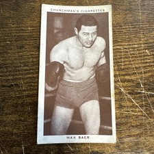 1938 Churchman's Boxing Personalities - Max Baer #3 (2) picture