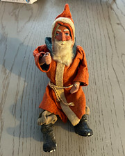 Antique German santa Claus paper mache very rare picture