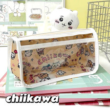 Chiikawa Pencil Makeup Case Clear Window Pin Pouch Stationery Bag Storage Pouch picture