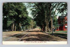 Springfield MA-Massachusetts, State Street Looking East, Vintage c1907 Postcard picture