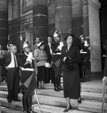 The widow of Marshal Leclerc during commemoration of liberation of- Old Photo picture