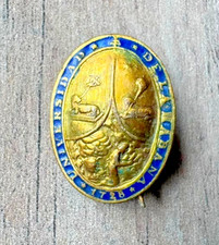 ANTIQUE 1930s UNIVERSIDAD HABANA UNIVERSITY OF HAVANA UNSEEN 1728 PIN BUTTON picture