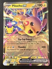 Pokemon TCG 30th Celebration Pikachu ex 054/128 picture