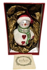 WATERFORD GLASS CHRISTMAS ORNAMENT GOODNIGHT SNOWBOY - NEW OPEN BOX  picture