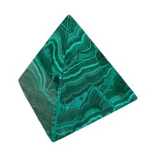 227G Natural Malachite Pyramid Green Banded Gemstone *New picture